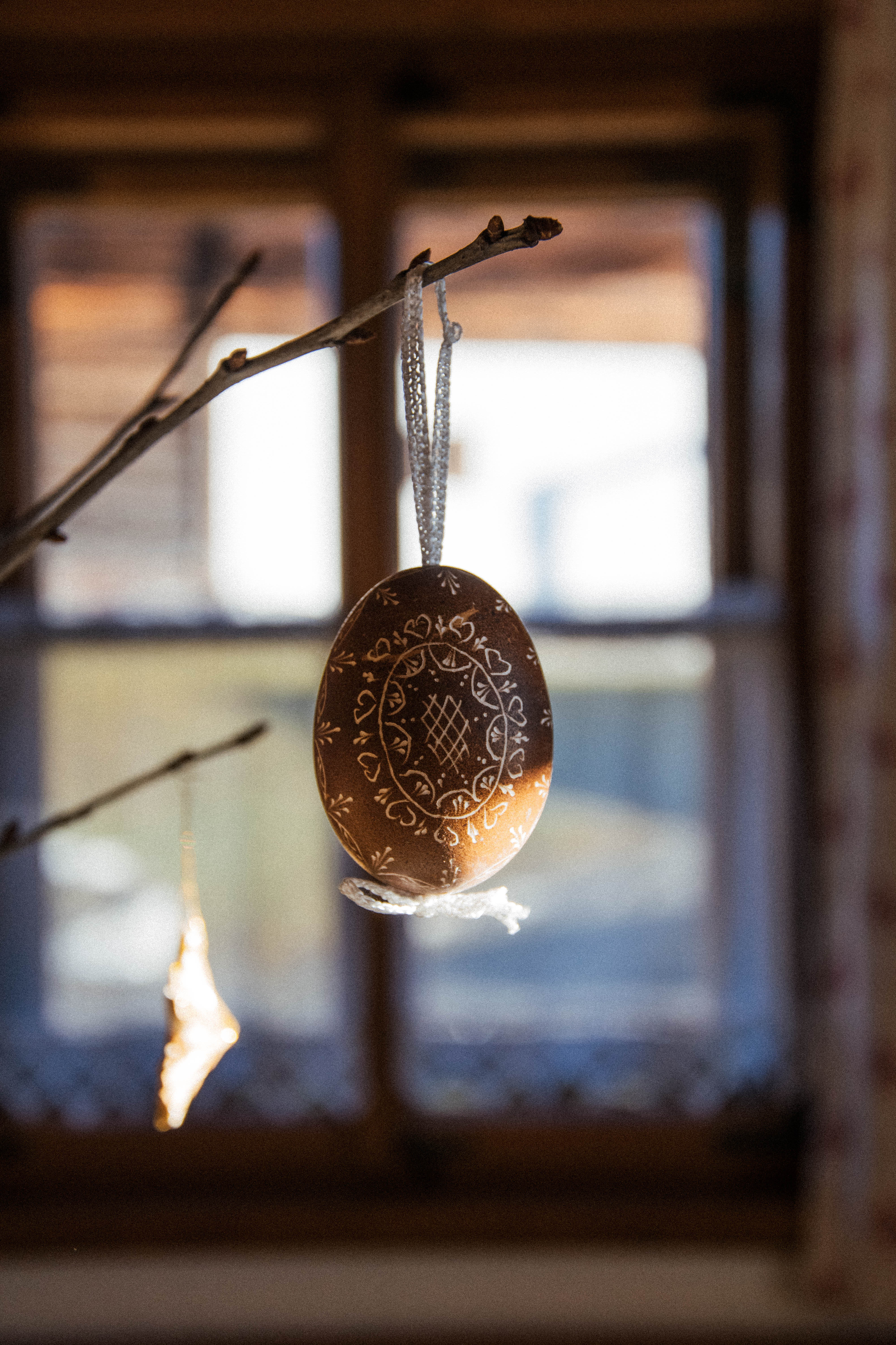 Osterei graviert NATUR