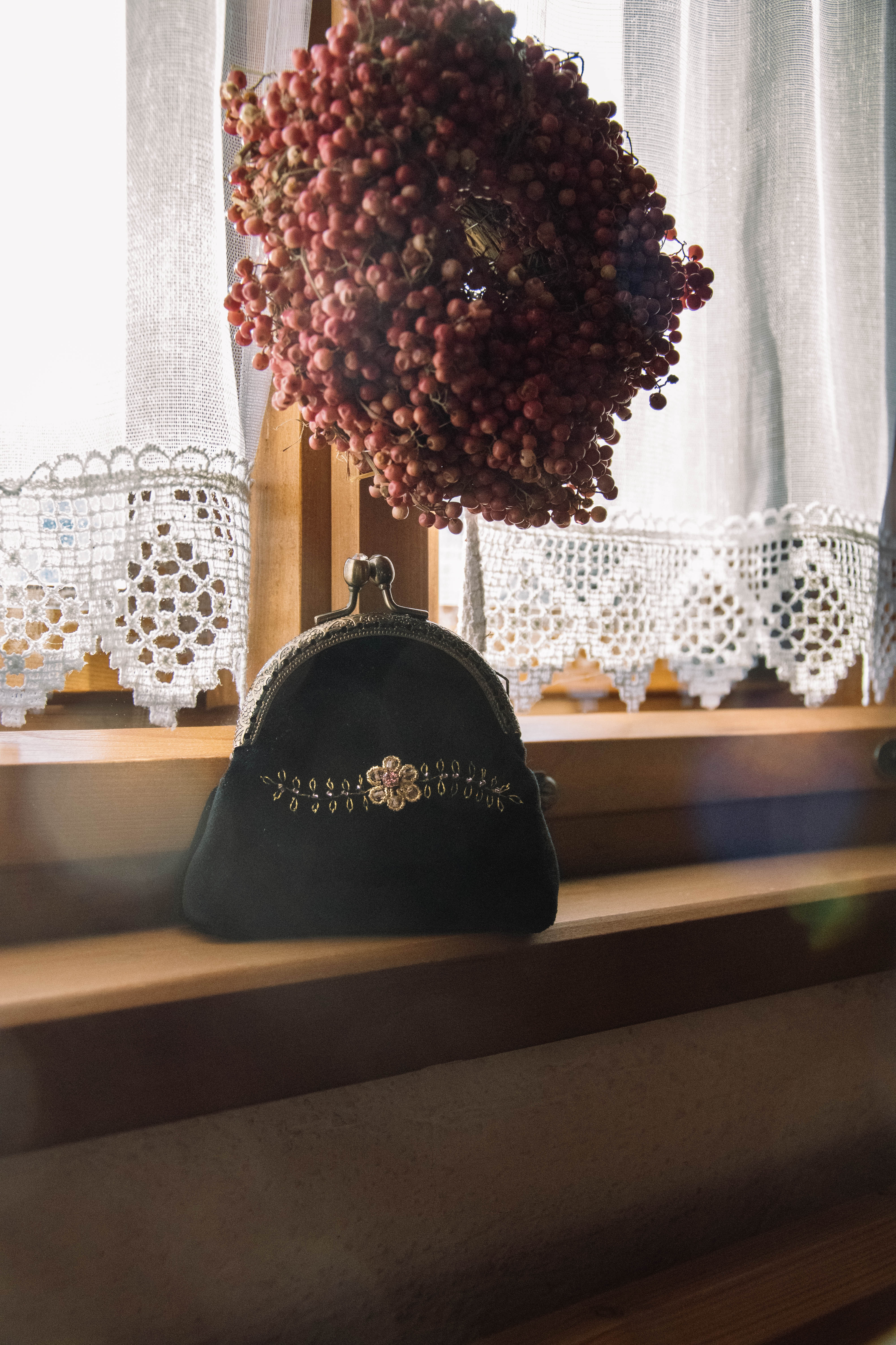 Geldbörse Samt mit Goldstick